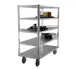 Eagle Group QM2962-5-A/D Aluminum Queen Mary Banquet Cart w/ 5 Shelves, Marine Edge 1 image