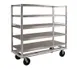 Eagle Group QM2966-6-SR/D Stainless Steel & Aluminum Queen Mary Banquet Cart w/ 6 Shelves 1 image