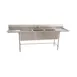 Eagle Group S14-20-3-18-SL 103" Three Compartment Sink, 20"W x 20"L Bowl With 2 Drainboards 1 image