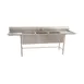 Eagle Group S14-20-3-18R-SL-X 89" Three Compartment Sink, 20"W x 20"L Bowl w/Right-Hand Drainboard 1 image