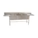Eagle Group S14-20-3-24R-SL 95" Three Compartment Sink, 20"W x 20"L Bowl w/Right-Hand Drainboard 1 image