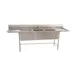 Eagle Group S14-28-3-18-SL 103" Three Compartment Sink, 20"W x 28"L Bowl With 2 Drainboards 1 image