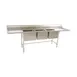 Eagle Group S16-20-3-18R 89" Three Compartment Sink, 20"W x 20"L Bowl w/Right-Hand Drainboard 1 image