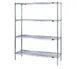 Eagle Group S4-63-2424S Stainless Steel 4-Tier Starter Shelving Unit - 24"W x 24"D x 63"H 1 image