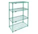 Eagle Group S4-74-2424E EAGLEgard® Hybrid Epoxy 4-Tier Starter Shelving Unit - 24"W x 24"D x 74"H 1 image