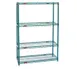 Eagle Group S4-74-2448VG-X Valu-Gard® Green Epoxy 4-Tier Starter Shelving Unit - 48"W x 24"D x 74"H 1 image