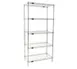 Eagle Group S5-74-2124S Stainless Steel 5-Tier Wire Shelving Starter - 24"W x 21"D x 74"H 1 image