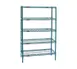 Eagle Group S5-86-2430VG Valu-Gard® Green Epoxy 5-Tier Wire Shelving Starter - 30"W x 24"D x 86"H 1 image