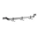 Eagle Group SBPR-84-S 84" Stainless Steel Single Bar Wall Mounted Pot Rack with 7 Double Prong Hooks 1 image