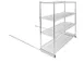 Eagle Group SDFT-30 Floor-Trak High-Density Storage System, 30 ft. long, Anodized Aluminum Tracks 1 image