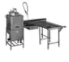 Eagle Group SDTLR-78-14/3 Soiled "L" Shaped Dishtable w/ Right Table, Island Design, 8"Backsplash 1 image