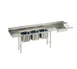 Eagle Group SDTPL-124-14/3 124" Soiled Dishtable w/ 3-Pot Sink, 300 Series 14 Gauge / Left-to-Right 1 image