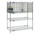 Eagle Group SECM2136C Security Enclosure Kit with Hinged Doors, Chrome Finish, 36" x 21" 1 image