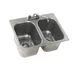 Eagle Group SR16-19-8-2 Self-Rimming Drop-In Sink, Two Compartment 1 image