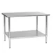 Eagle Group T2430B 30" Open Base Work Table with Undershelf, Without Backsplash / Heavy Gauge 1 image