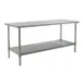 Eagle Group T2430SB-X 30" Open Base Work Table with Undershelf, Without Backsplash / Flyer 1 image