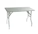 Eagle Group T2448F Lok-N-Fold Folding Table, Rectangle, 48"W x 24"D, 360 lbs, 18/430 Stainless Steel Top, Painted Mild Steel Folding Legs 1 image
