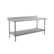 Eagle Group T3048SEB-BS-3VP 48" Open Base Work Table with Undershelf, 4-1/2" Backsplash / Flyer 1 image
