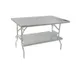 Eagle Group T3072F-USS Lok-n-Fold Folding Table, 72"W x 30"D, 675 lbs, Stainless Steel Top and Snap-on Undershelf 1 image