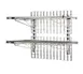 Eagle Group WAL-2-1836-X EAGLEbrite® Zinc Modular Wall-Mounted Double Shelf Kit - 36" x 18" 1 image