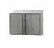 Eagle Group WCH-54 54" 304 Stainless Steel Enclosed Wall Mounted Cabinet w/ Hinged Doors 1 image