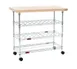 Eagle Group WR1840C Hardwood Top Kitchen Wine Cart w/ Hardwood Butcher Block Top 1 image
