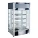 Winco EDM-2 Hot Food Display, 18"L×31"H, 4-Shelf Rotating Rack for four 14" pizzas, 120V 786W - Set 1 image