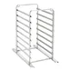 Electrolux Professional 922602 8 Tray Stainless Steel Single Mobile Tray Rack  1 image
