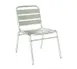 emu AH1000 Flora Outdoor Stacking Side Chair w/ Slat Back & Seat - Aluminum 1 image