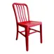 emu A1004 RAL Anna Outdoor Side Chair w/ Slat Back & Saddle Seat, Aluminum 1 image