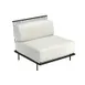 emu 1081 Cannolè Lounge Straight Module, Steel Wire Back & Steel Seat - Indoor/Outdoor 1 image