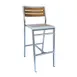 emu AB1220 Aluminum Sid Barstool with Wood-Look Aluminum Slat Back & Seat 1 image