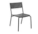 emu 146 Bridge Outdoor Stacking Side Chair w/ Steel Slat Back & Seat 1 image