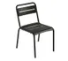 emu 161 Star Outdoor Stacking Side Chair w/ Steel Slat Back & Seat 1 image