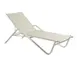 emu 195PK1 Holly Outdoor Stackable Chaise w/ Texplast Fabric Back & Seat - Aluminum 1 image