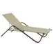 emu 195PK4 Holly Outdoor Stackable Chaise w/ Texplast Fabric Back & Seat - Aluminum 1 image