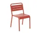 emu 208 Urban Outdoor Stacking Side Chair w/ Slat Back & Seat 1 image