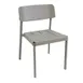 emu 247 Shine Outdoor Stacking Side Chair w/ Slat Seat & Solid Back 1 image