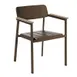emu 248 Shine Stacking Armchair with Slat Seat & Solid Back - Outdoor/Indoor 1 image