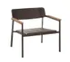 emu 249 Shine Stacking Lounge Chair w/ Slat Seat & Solid Back - Outdoor/Indoor 1 image