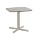 emu 256-T71 Shine Square Outdoor HPL Table w/ Taupe HPL Top - 31" x 31" x 29"H, 4-Cross Base 1 image