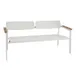 emu 260 58" Shine Stacking Bench w/ Solid Back & Slat Seat - Outdoor / Indoor 1 image