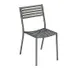 emu 263 Segno Outdoor Stacking Side Chair w/ Steel Slat Pattern Seat & Back 1 image