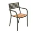 emu 267 Segno Stacking Armchair with Steel Slat Pattern Back - Outdoor/Indoor 1 image