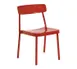 emu 280 Grace Outdoor Stacking Side Chair w/ Solid Seat & Back 1 image