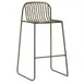 emu 436 Riviera Stacking Barstool w/ Slatted Wrought Iron Back & Seat - Indoor/Outdoor 1 image