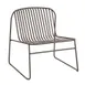 emu 437 Riviera Stacking Lounge Chair w/ Slatted Wrought Iron Back & Seat - Outdoor/Indoor 1 image