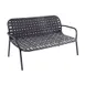emu 531 Yard Love Seat w/ Woven Elastic Straps Seat & Back - Outdoor/Indoor, 54-1/2" Long 1 image
