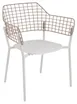 emu 616 Lyze Stacking Armchair w/ Steel Back & Aluminum Seat - Outdoor/Indoor 1 image