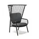 emu 627 Nef Lounge Chair w/ Solid Aluminum Seat & Synthetic Rope Back - Outdoor/Indoor 1 image